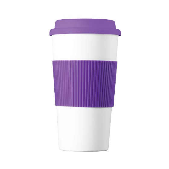 Purple And WhiteThermo R Sleeve 600 ml BPA Free